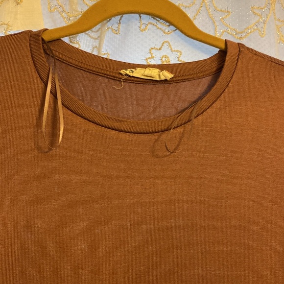 Mauve peplum top - Picture 3 of 6